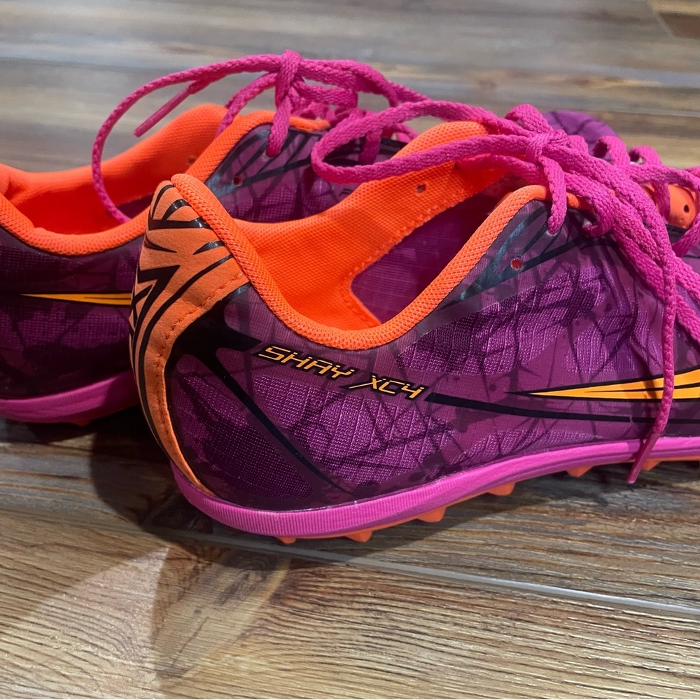 Saucony Women's Shay XC4 Flat Racing Shoe Size 9.5 Raspberry Pink Orange NWOT - Picture 6 of 12